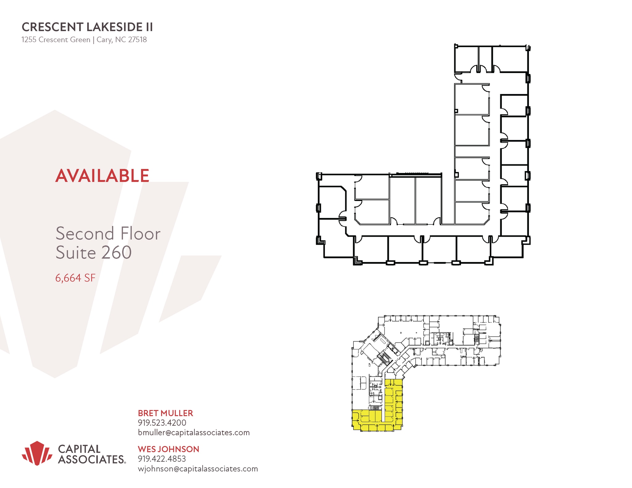 1225 Crescent Green Dr, Cary, NC à louer Plan d’étage– Image 1 sur 1
