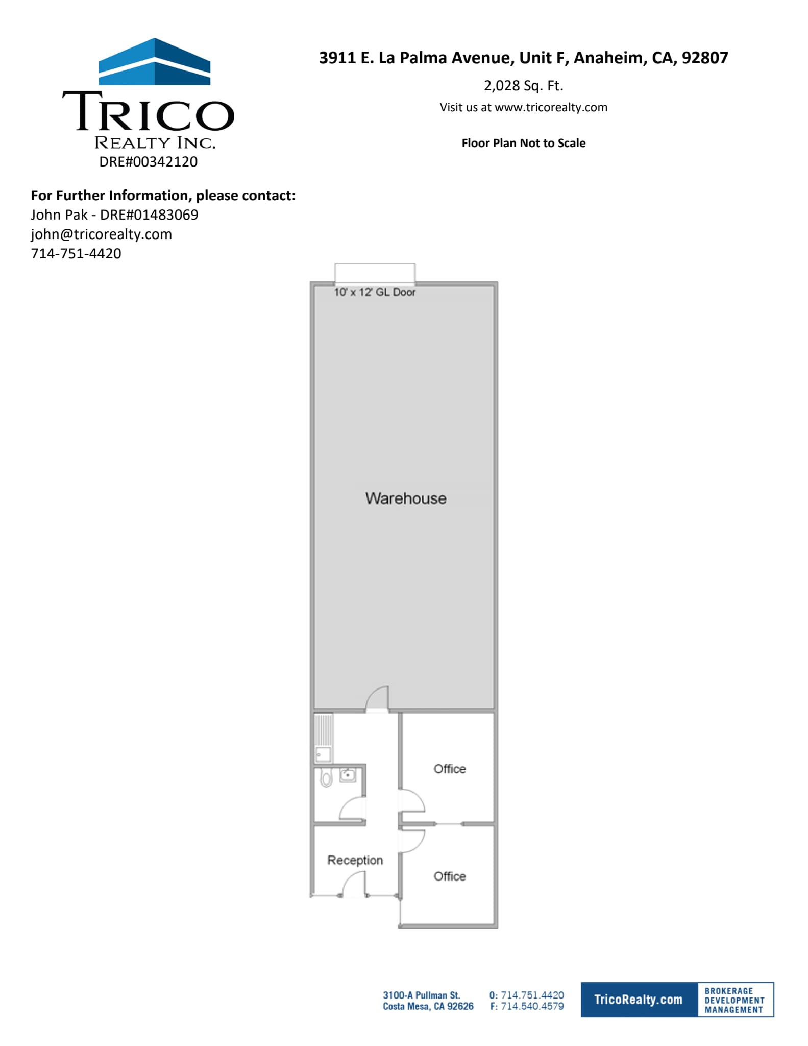 3911-3921 E La Palma Ave, Anaheim, CA à louer Plan d’étage– Image 1 sur 1