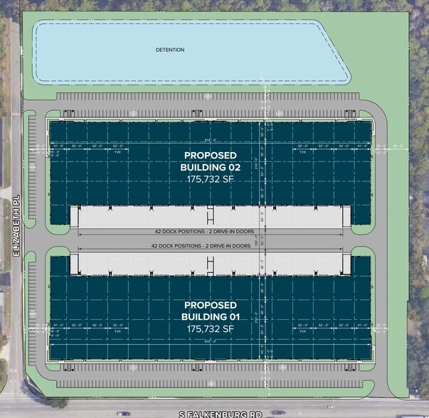 504-520 S Falkenburg Rd, Tampa, FL à louer - Plan de site – Image 3 sur 3