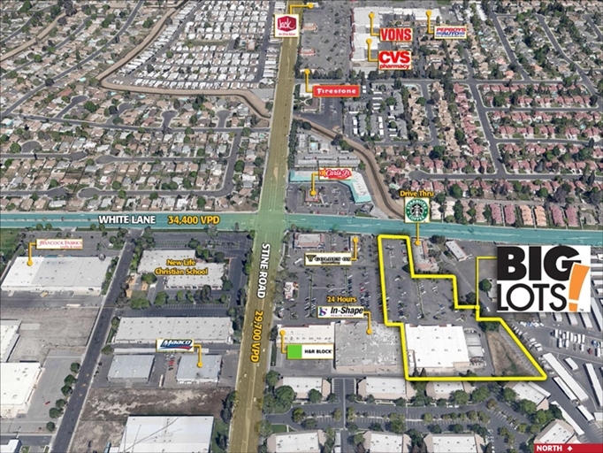 4701 White Ln, Bakersfield, CA à louer - Aérien – Image 2 sur 3