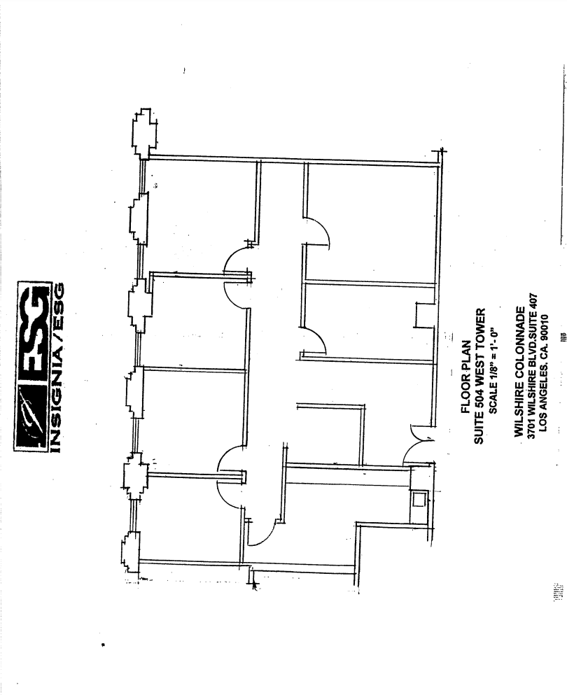 3701 Wilshire Blvd, Los Angeles, CA à louer Plan d’étage– Image 1 sur 1