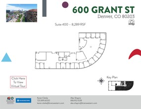 600 Grant St, Denver, CO à louer Plan de site– Image 1 sur 2