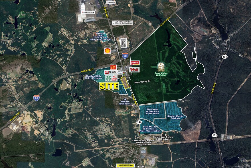 Bettis Academy Rd & Carmine ave, Graniteville, SC à louer - Aérien – Image 3 sur 4