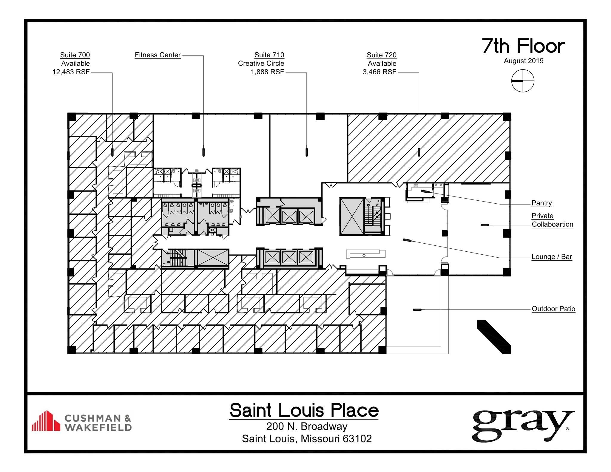 200 N Broadway, Saint Louis, MO à louer Plan de site– Image 1 sur 1