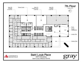 200 N Broadway, Saint Louis, MO à louer Plan de site– Image 1 sur 1