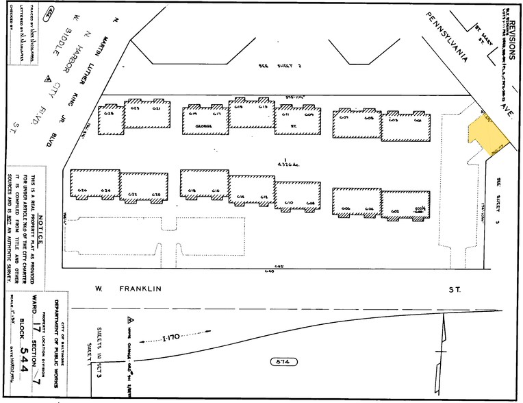 510-514 Pennsylvania Ave, Baltimore, MD à louer - Plan cadastral – Image 3 sur 5