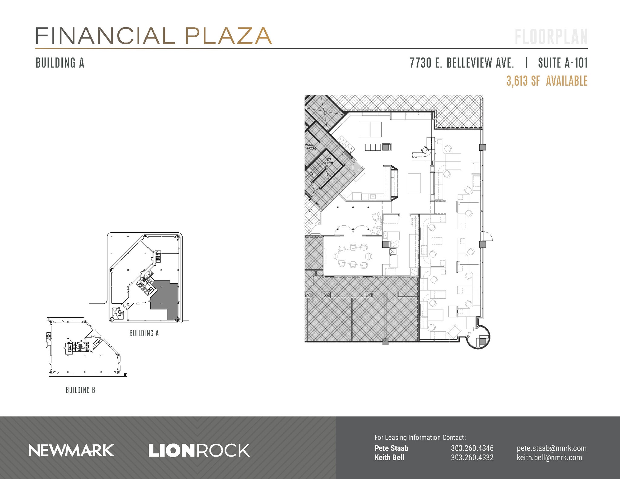 7730 E Belleview Ave, Greenwood Village, CO à louer Plan d’étage– Image 1 sur 2