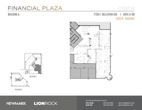 7730 E Belleview Ave, Greenwood Village, CO à louer Plan d’étage– Image 1 sur 2