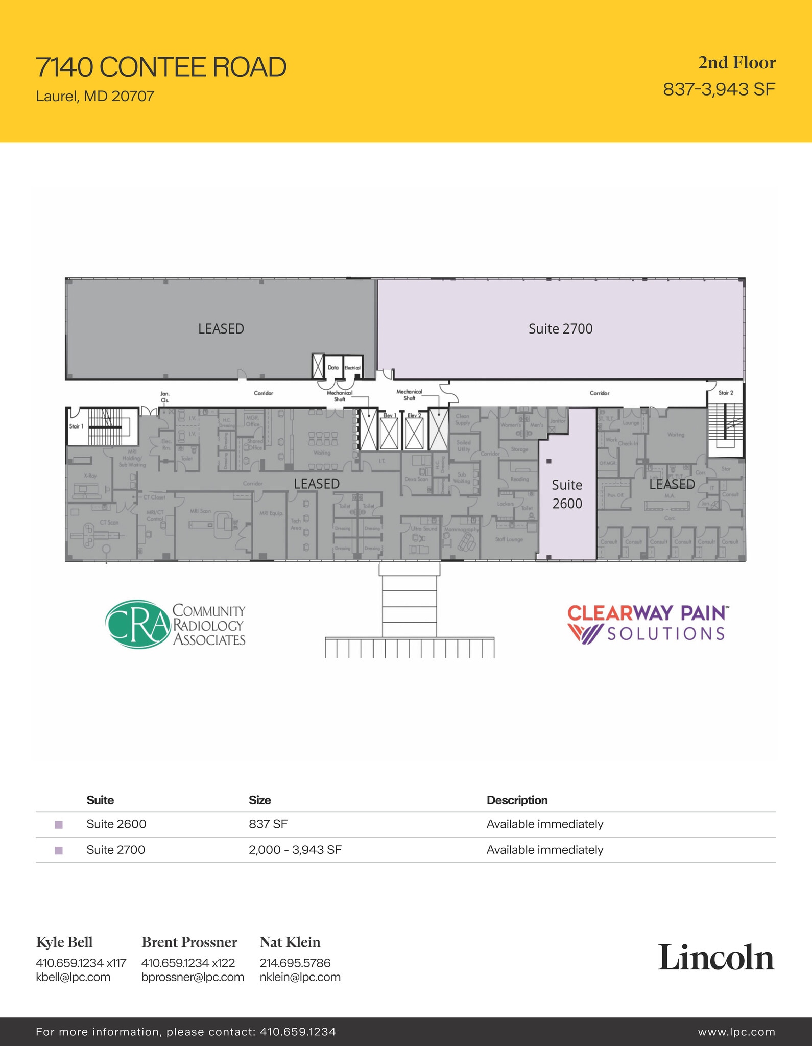 7140 Contee Rd, Laurel, MD à louer Plan d’étage– Image 1 sur 1