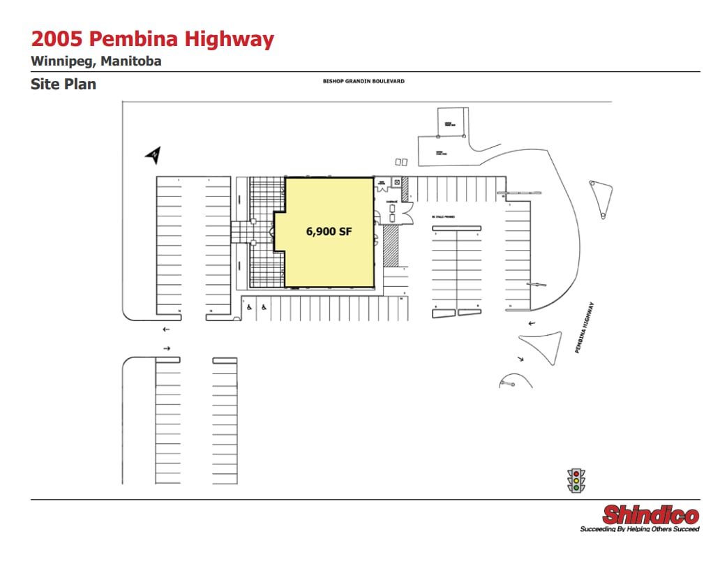 2005 Pembina Hwy, Winnipeg, MB à louer Plan d’étage– Image 1 sur 1