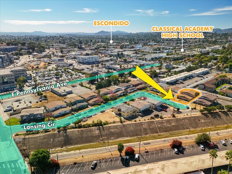 355 Lansing Cir, Escondido, CA à vendre - Aérien – Image 2 sur 10