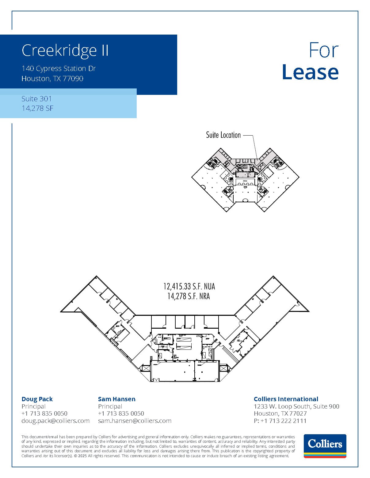 110-140 Cypress Station Dr, Houston, TX à louer Plan d’étage– Image 1 sur 1
