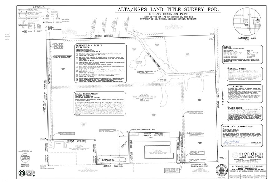 I-75/ W Pierson Rd, Flint, MI à vendre - Plan de site – Image 2 sur 2