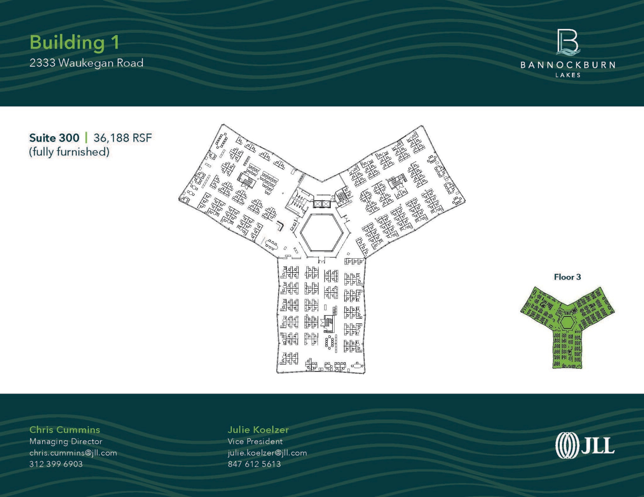 2333 Waukegan Rd, Bannockburn, IL à louer Plan d’étage– Image 1 sur 1