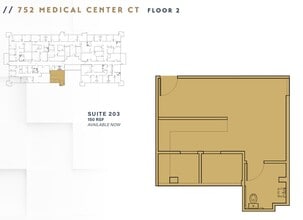 752 Medical Center Ct, Chula Vista, CA à louer Plan d’étage– Image 1 sur 1