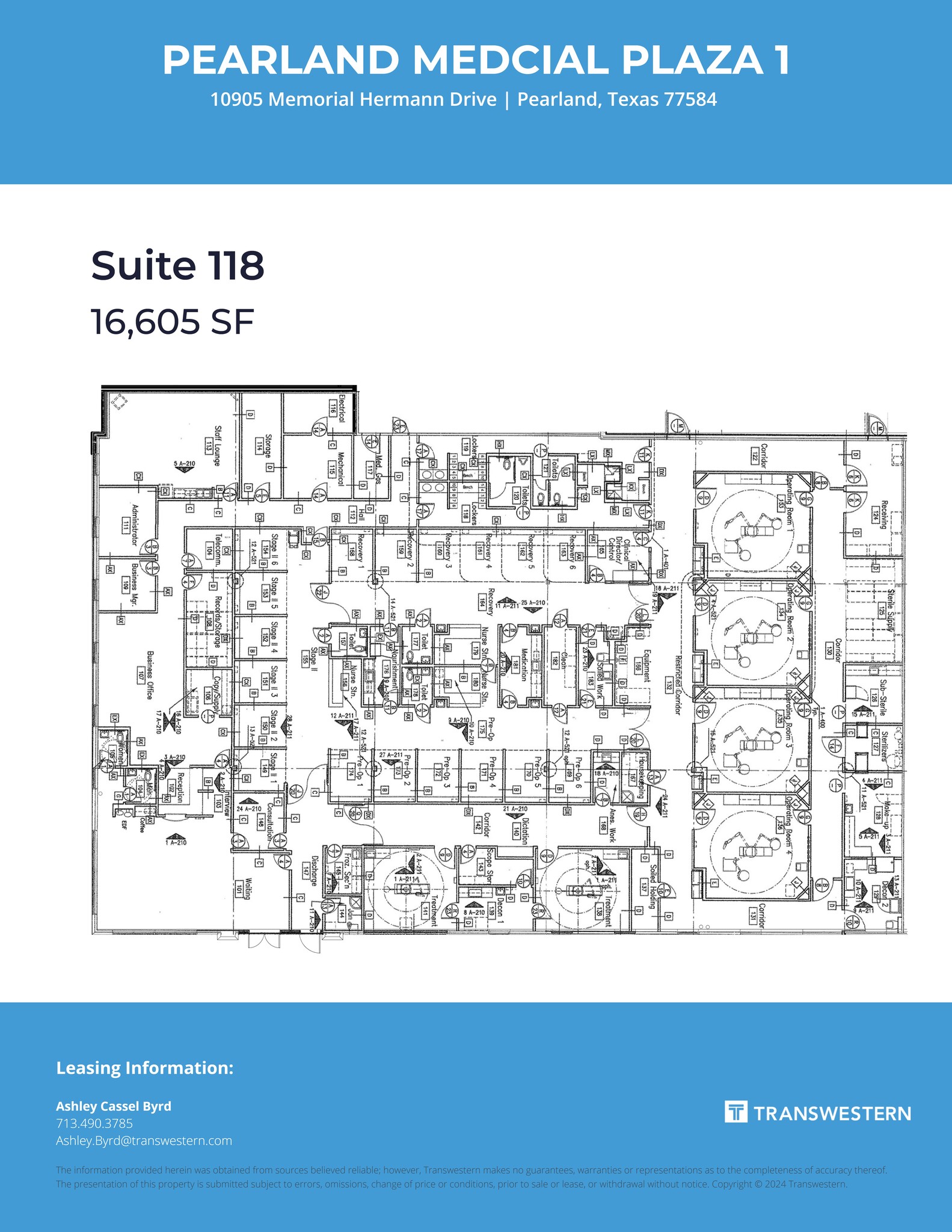 10905 Memorial Hermann Dr, Pearland, TX à louer Plan de site– Image 1 sur 2