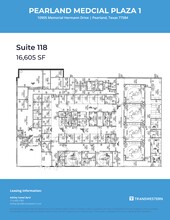 10905 Memorial Hermann Dr, Pearland, TX à louer Plan de site– Image 1 sur 2