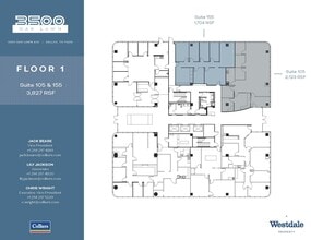 3500 Oak Lawn Ave, Dallas, TX à louer Plan d’étage– Image 2 sur 2
