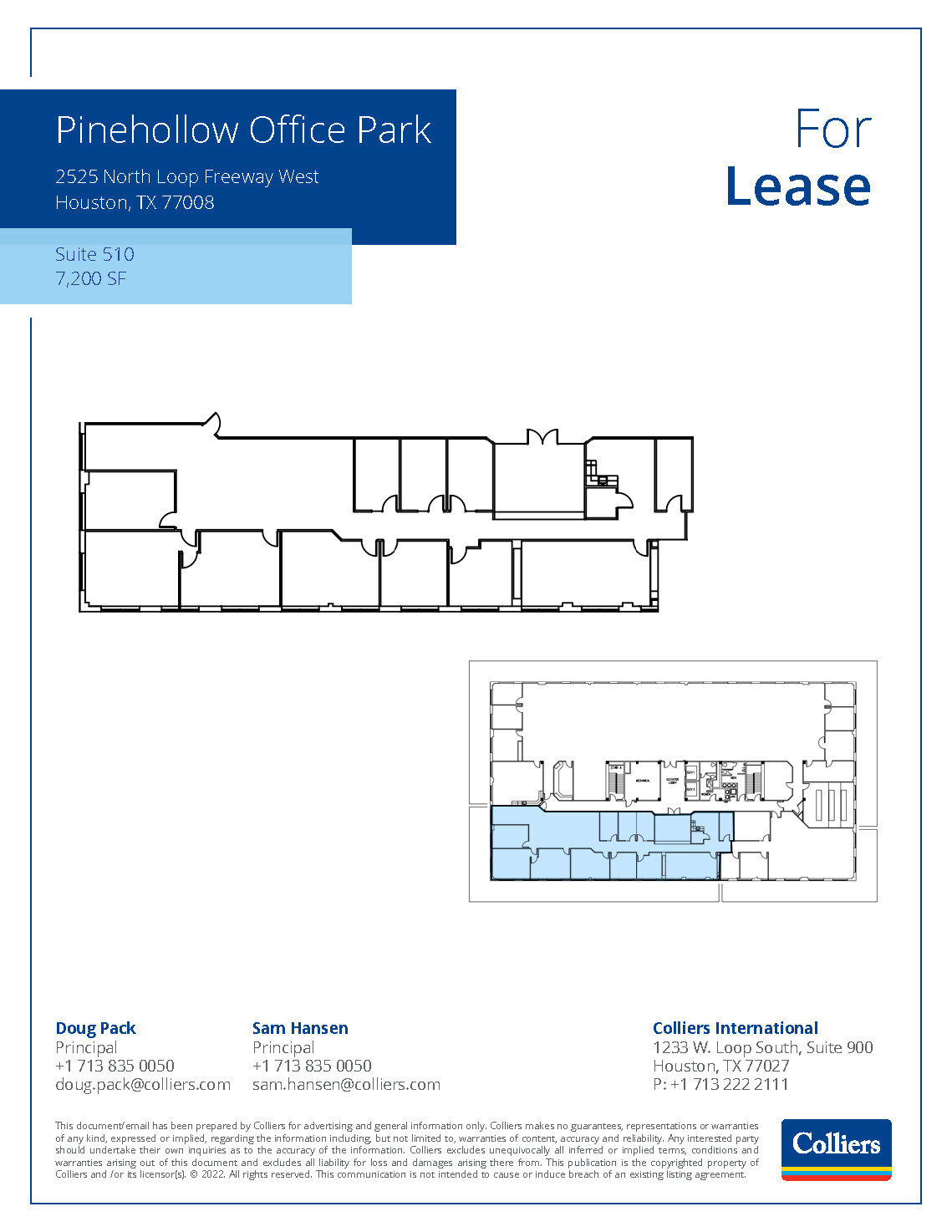 2525 N Loop Fwy W, Houston, TX à louer Plan d’étage– Image 1 sur 1