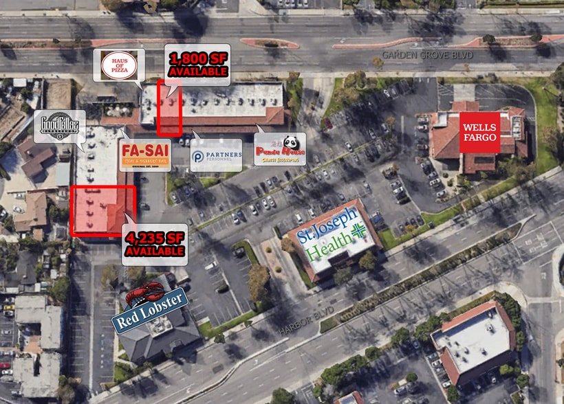 12892-12952 Harbor Blvd, Garden Grove, CA à louer - Aérien – Image 2 sur 4