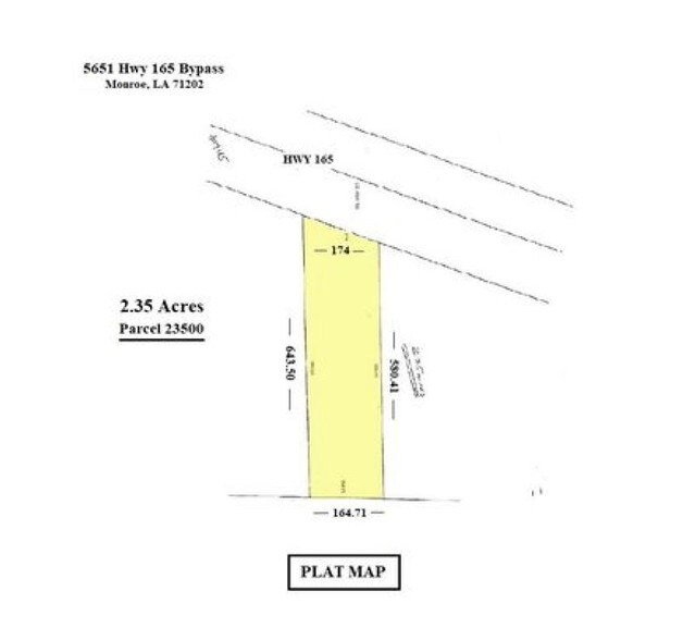 5651 US-165, Monroe, LA à louer - Plan cadastral – Image 2 sur 12