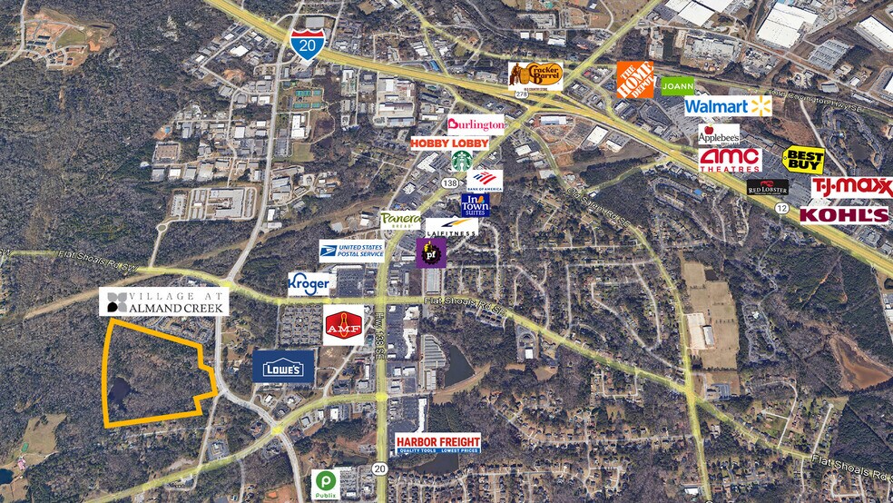 SW Parker rd, Conyers, GA à vendre - Aérien – Image 2 sur 3