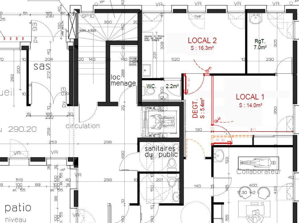 Local d’activités dans Heyrieux à louer Plan d’étage– Image 1 sur 5