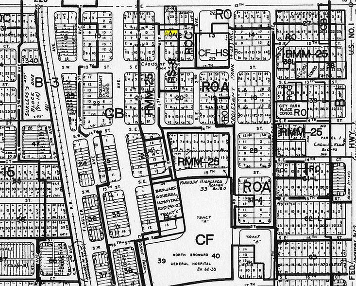 1216 SE 1st Ave, Fort Lauderdale, FL à louer - Plan cadastral – Image 2 sur 2