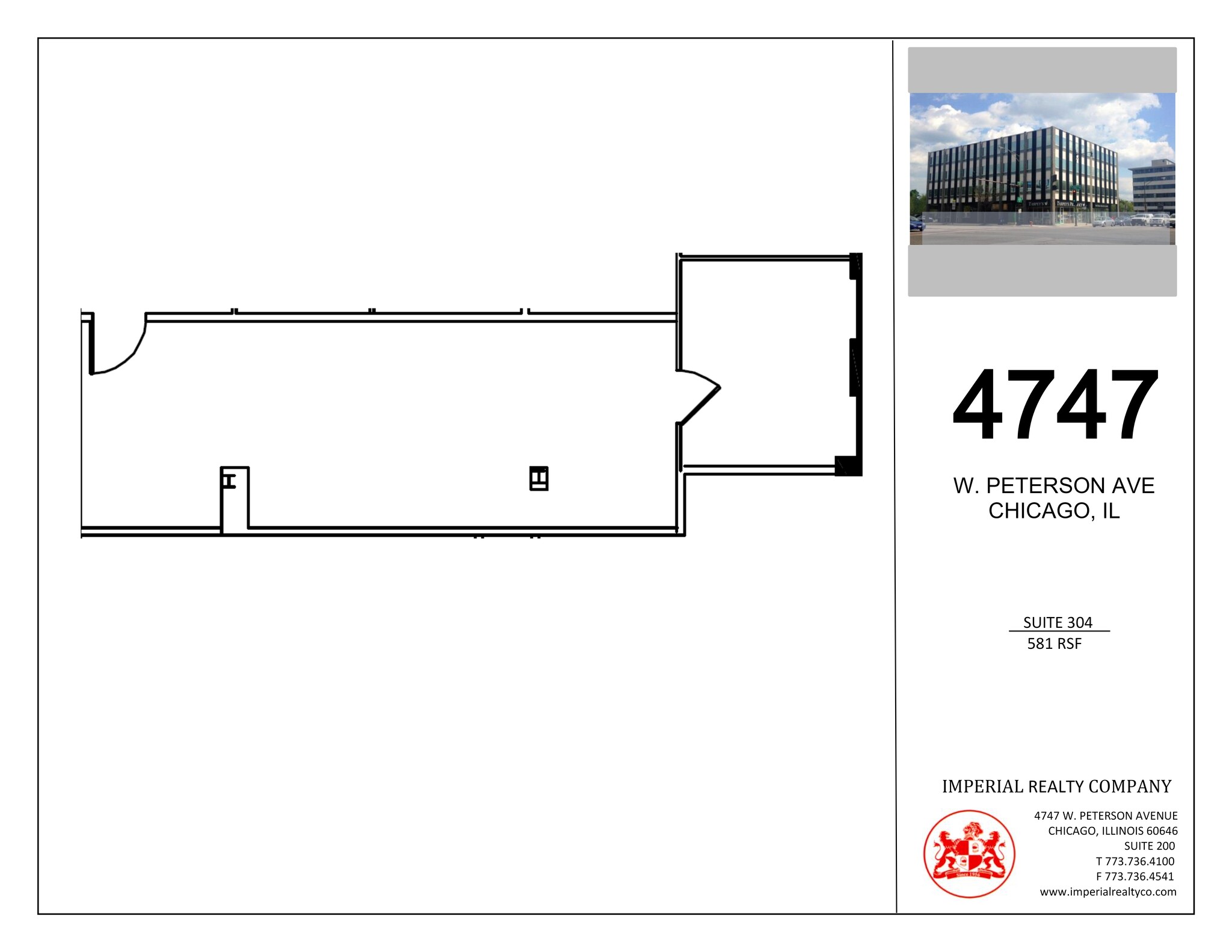 4747 W Peterson Ave, Chicago, IL à louer Plan de site– Image 1 sur 1