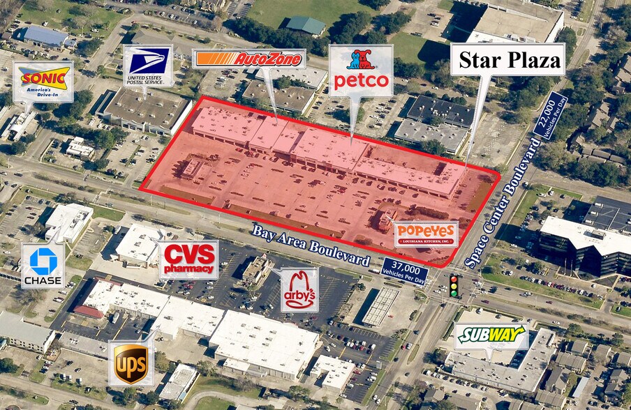 2402-2416 Bay Area Blvd, Houston, TX à louer - Aérien – Image 1 sur 2