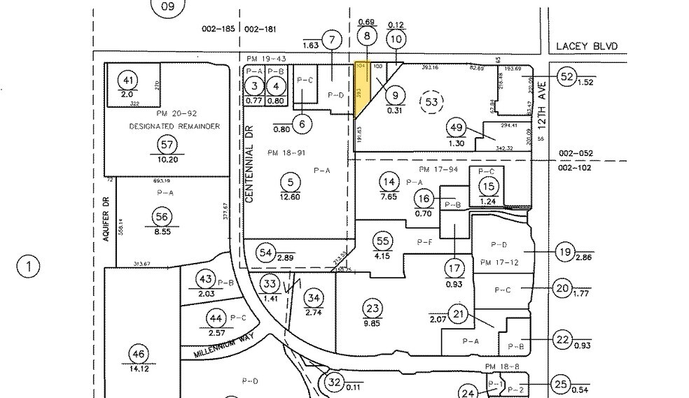 1863 W Lacey Blvd, Hanford, CA à louer - Plan cadastral – Image 2 sur 6