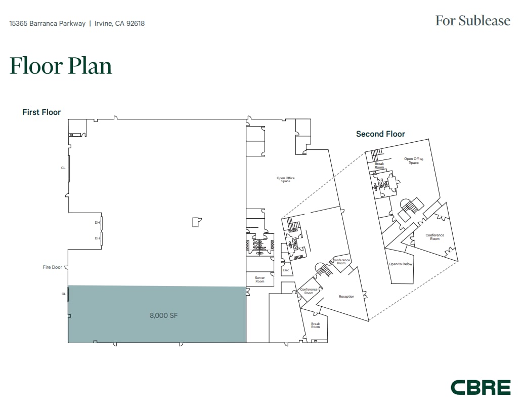 15365 Barranca Pky, Irvine, CA à louer Plan d’étage– Image 1 sur 1