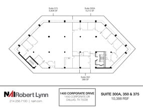 1400 Corporate Dr, Irving, TX à louer Plan d’étage– Image 2 sur 2