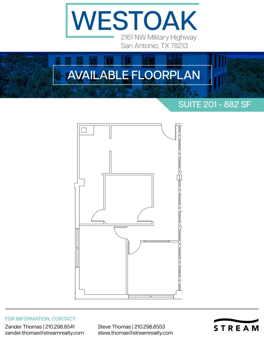 2161 NW Military Hwy, San Antonio, TX à louer Plan d’étage– Image 1 sur 1