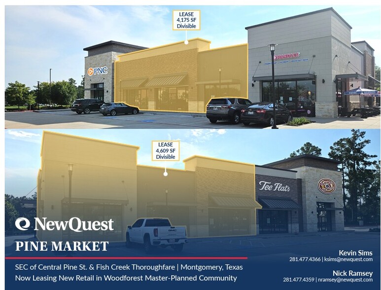 Pine St & Fish Creek Thoroughfare, Montgomery, TX à louer - Photo principale – Image 1 sur 4
