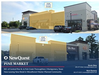 Plus de détails pour Pine St & Fish Creek Thoroughfare, Montgomery, TX - Local commercial à louer