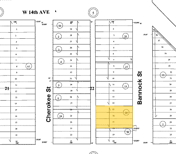 1321 Bannock St, Denver, CO à louer - Plan cadastral – Image 2 sur 3