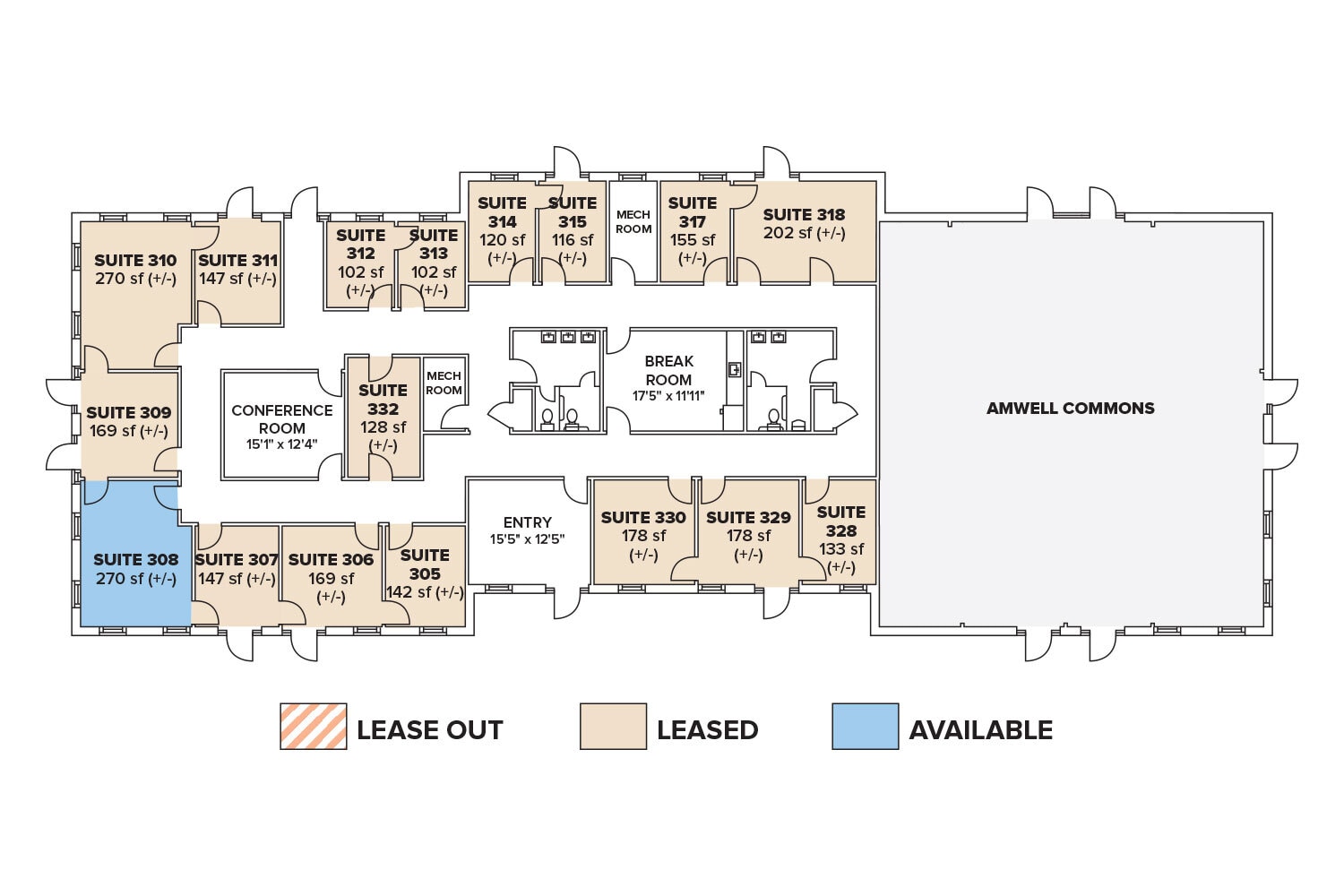 390 Amwell Rd, Hillsborough, NJ à louer Plan d’étage– Image 1 sur 1