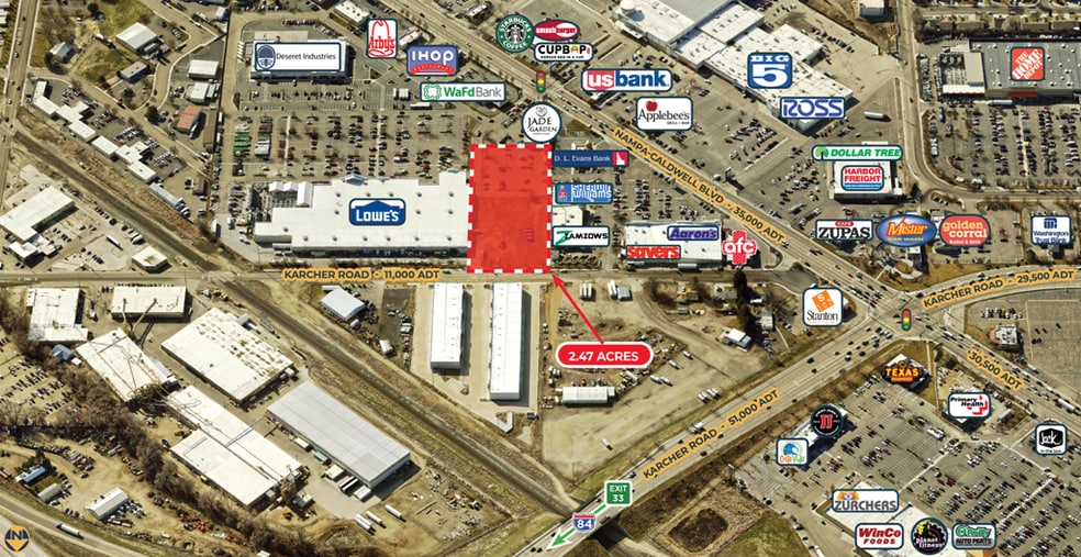 0 Caldwell Blvd, Nampa, ID à louer - Aérien – Image 2 sur 9