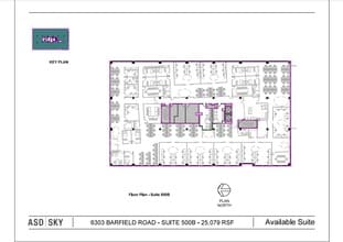 6301 Barfield Rd, Atlanta, GA à louer Plan d’étage– Image 1 sur 1