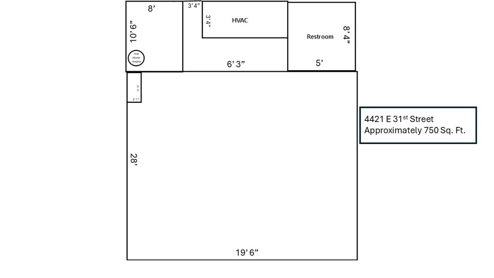 4415-4427 E 31st St, Tulsa, OK à louer - Plan d’étage – Image 2 sur 8