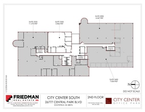 26777-26999 Central Park Blvd, Southfield, MI à louer Plan d’étage– Image 2 sur 2