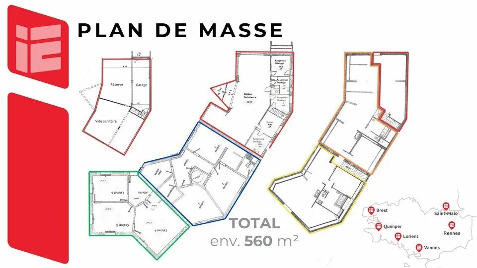 Local d'activités dans Goven à vendre - Plan de site – Image 2 sur 2