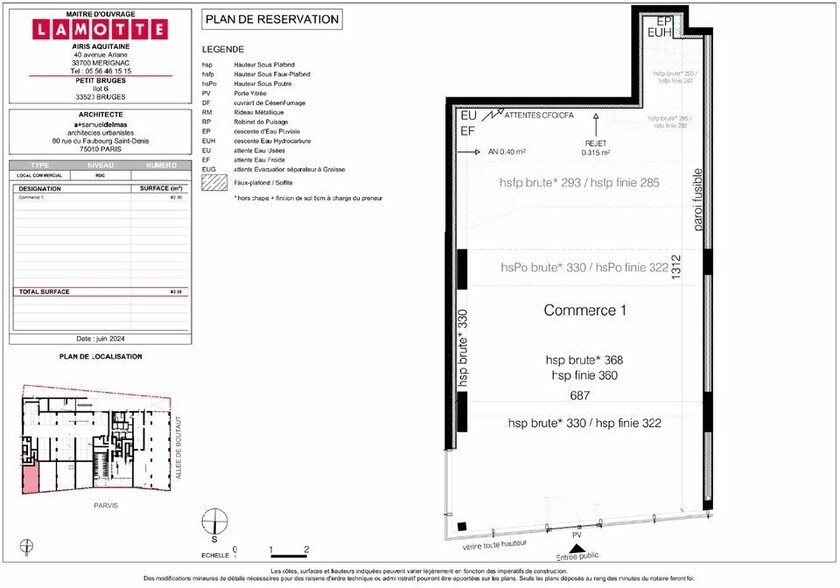 Local commercial dans Bruges à louer - Plan d’étage – Image 2 sur 2