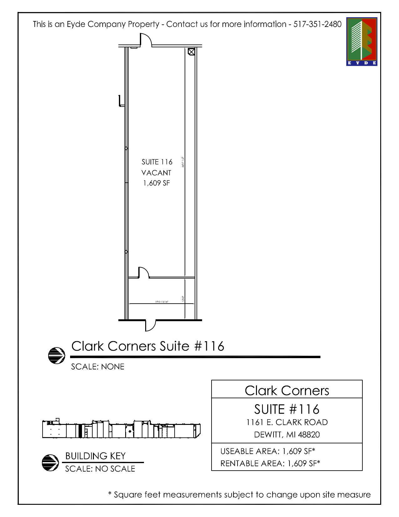 1161 E Clark Rd, Dewitt, MI à louer Plan d’étage– Image 1 sur 1