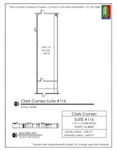1161 E Clark Rd, Dewitt, MI à louer Plan d’étage– Image 1 sur 1
