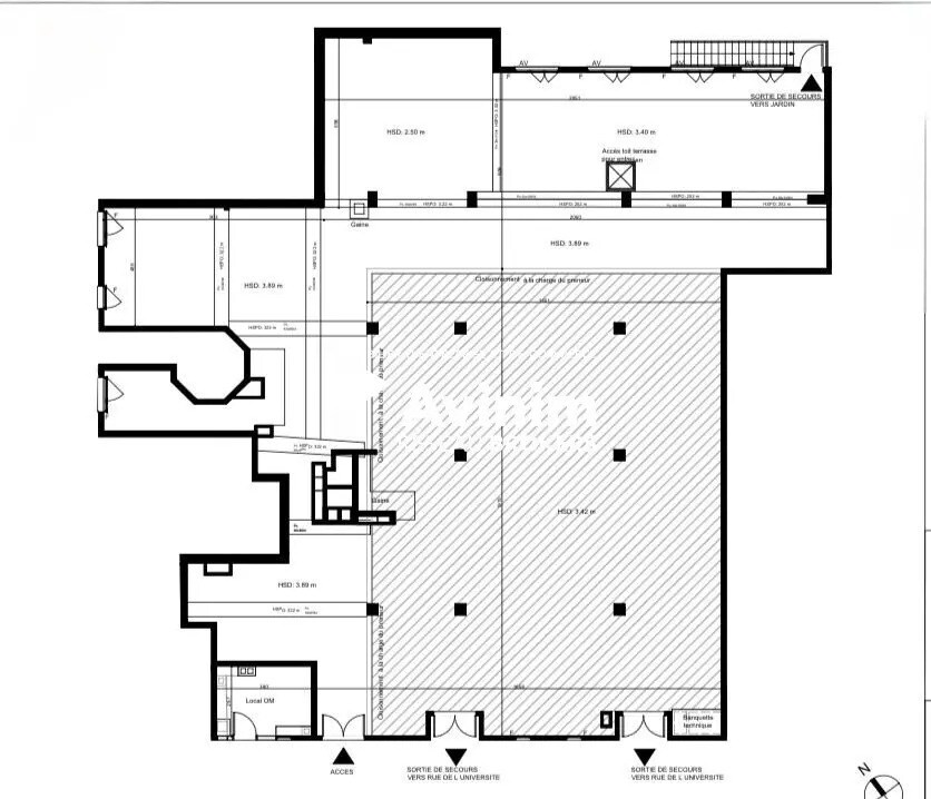 Local commercial dans Noisy-le-Grand à vendre Plan d’étage– Image 1 sur 2