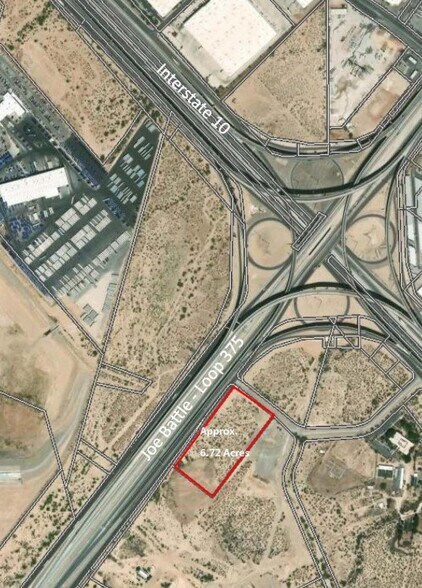 A and M Cir, El Paso, TX à vendre - Aérien – Image 3 sur 4