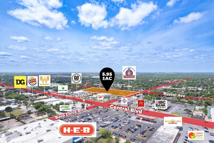 1525 Central Blvd, Brownsville, TX à vendre - Aérien – Image 2 sur 9