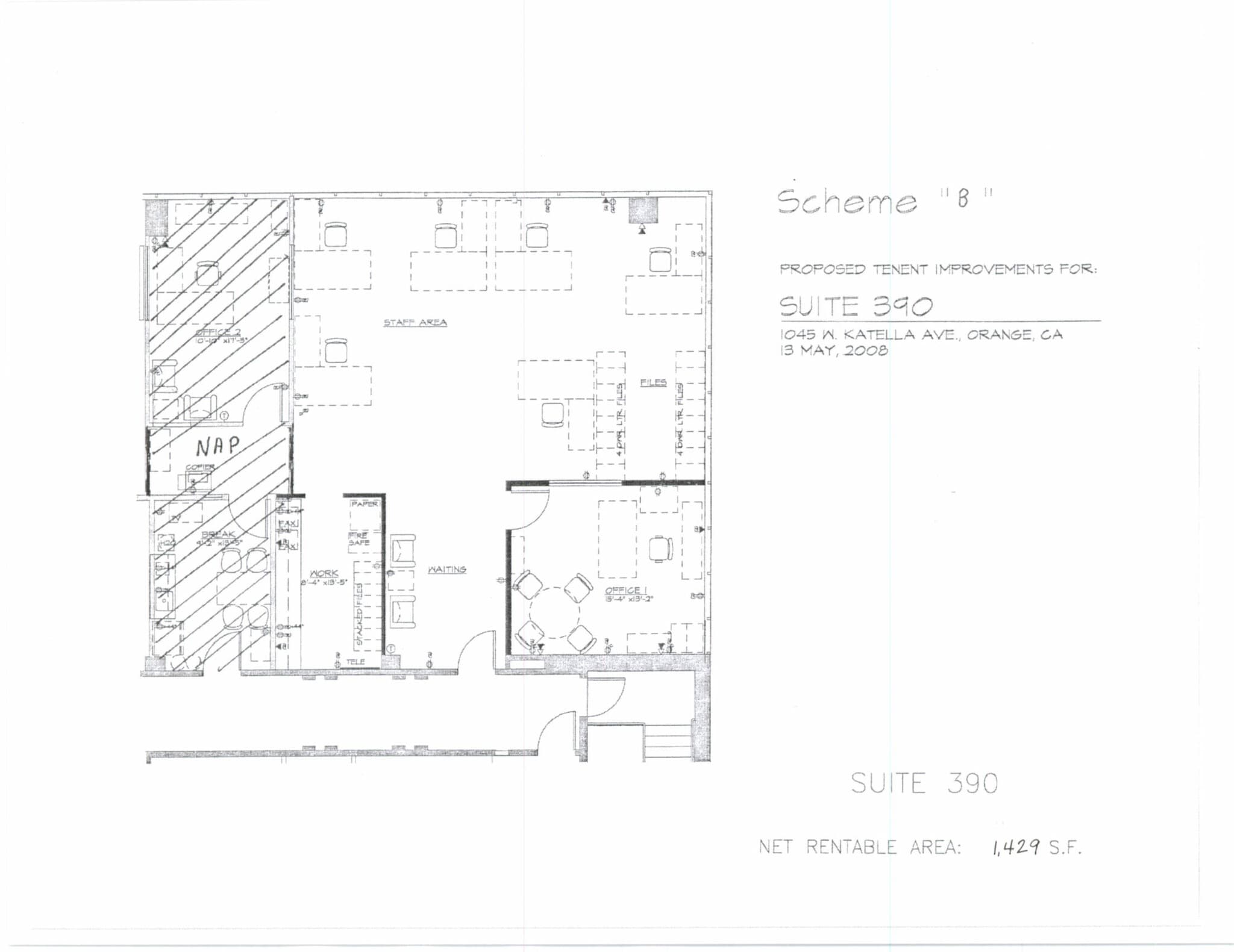 1045 W Katella Ave, Orange, CA à louer Plan de site– Image 1 sur 1
